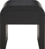 Artisto Elegant Ash Veneer Contemporary End Table with Stylish Storage & Dual Handle Options
