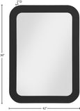 Artisto Ash Veneer Contemporary Mirror - Elegant Curved Design for Stylish Home Organization