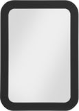 Artisto Ash Veneer Contemporary Mirror - Elegant Curved Design for Stylish Home Organization