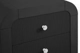 Artisto Contemporary Night Stand with Rich Ash Veneer Finish and Dual Handle Options for Style