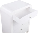 Artisto Contemporary Chest with Rich Ash Veneer Finish and Versatile Gold & Chrome Handles