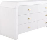 Artisto Contemporary Dresser with Rich Ash Veneer Finish and Versatile Handle Options for Storage
