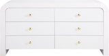 Artisto Contemporary Dresser with Rich Ash Veneer Finish and Versatile Handle Options for Storage