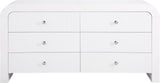 Artisto Contemporary Dresser with Rich Ash Veneer Finish and Versatile Handle Options for Storage