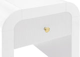 Artisto Elegant Ash Veneer Contemporary End Table with Stylish Storage & Dual Handle Options