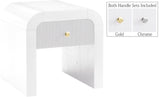 Artisto Elegant Ash Veneer Contemporary End Table with Stylish Storage & Dual Handle Options