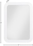 Artisto Ash Veneer Contemporary Mirror - Elegant Curved Design for Stylish Home Organization