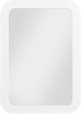 Artisto Ash Veneer Contemporary Mirror - Elegant Curved Design for Stylish Home Organization