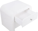 Artisto Contemporary Night Stand with Rich Ash Veneer Finish and Dual Handle Options for Style