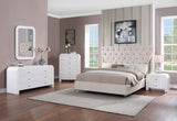 Artisto Contemporary Night Stand with Rich Ash Veneer Finish and Dual Handle Options for Style