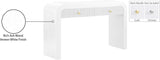 Artisto Contemporary Console Table with Elegant Ash Veneer Finish and Versatile Handle Options