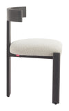 Tiana Dining Chair Black & Beige