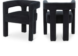 Athena Velvet Dining Chair - Modern Elegance with Soft Boucle Fabric for Stylish Dining Experiences