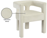 Athena Velvet Dining Chair - Modern Elegance with Soft Boucle Fabric for Stylish Dining Experiences
