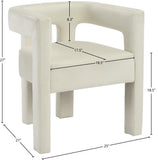 Athena Velvet Dining Chair - Modern Elegance with Soft Boucle Fabric for Stylish Dining Experiences