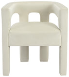 Athena Velvet Dining Chair - Modern Elegance with Soft Boucle Fabric for Stylish Dining Experiences