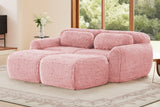 MELLOW 80" Loveseat with 2 Ottomans
