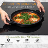 Moss & Stone 12-Inch Nonstick Indoor Grill Pan