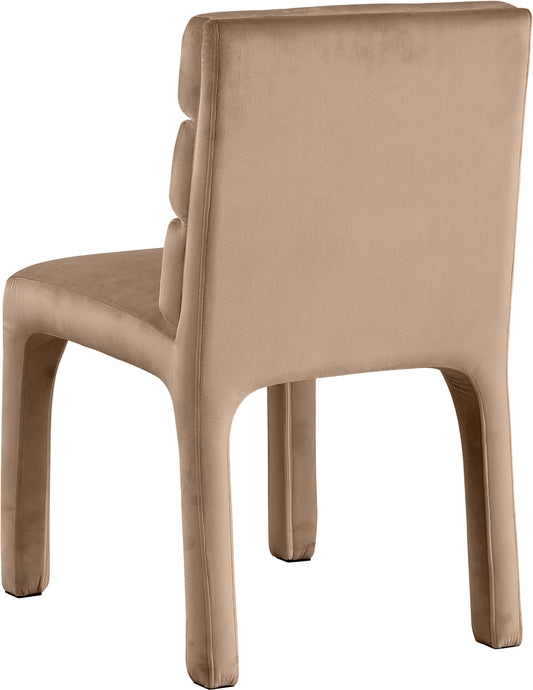 Kai Dining Chair Set of 2 - Luxurious Velvet Upholstery with Channel Tufting for Ultimate Comfort