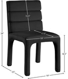 Kai Dining Chair Set of 2 - Luxurious Velvet Upholstery with Channel Tufting for Ultimate Comfort