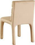 Kai Dining Chair Set of 2 - Luxurious Velvet Upholstery with Channel Tufting for Ultimate Comfort