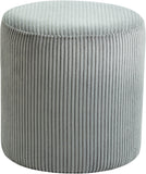 Roy - Round Microsuede Ottoman / Stool