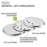 Potato, juice and spaetzle press PRENSO 89440
