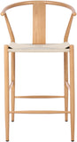 Beck Mid Century Modern Stool Set - Stylish Textured Seats with Sleek Black Metal Legs for Any Room