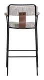Couva Barstool (Set of 2) Gray Tweed