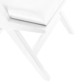 Abby Mid Century Dining Arm Chair with Natural Cane Back and Solid Mango Wood Frame for Durability