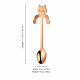 Cute Cat Hanging Stainless Steel Coffee Spoon
