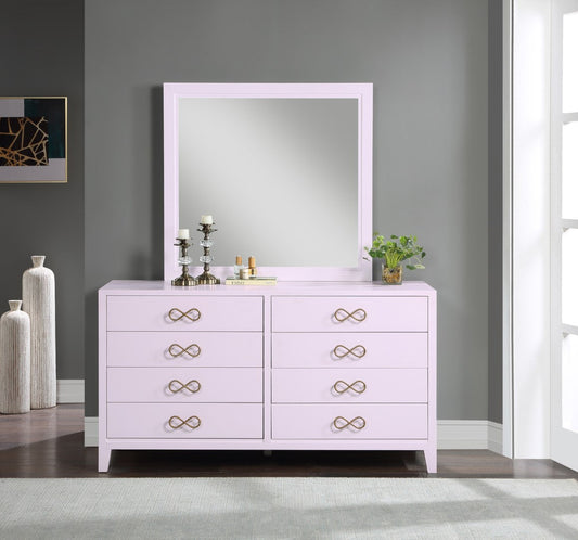 Bowtie Glass Contemporary Mirror - Elevate Your Bedroom Decor with Unique Elegance and Style