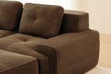 CORDELIA 116" 4-Seater Sectional with 1 Ottoman
