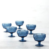 Archie Cornflower Footed Dessert Bowl 10oz