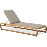 PURPLE LEAF Patio Chaise Lounge with Cushion Aluminum Tanning Chair Lounge Adjustable Reclining Set