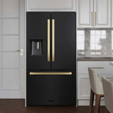 ZLINE 36" Refrigerator, Water, Ice Dispenser, Fingerprint Resistant, RSMZ-W-36-BS-FG