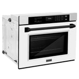 ZLINE 30" Autograph Edition Professional True Convection Single Wall Oven, Air Fry, Self Clean, White Matte, Matte Back WASZ-WM-30-MB