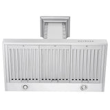 ZLINE 36" Designer Series Stainless Island Range Hood, KB2i-4SSXS-36