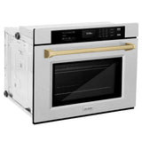ZLINE 30"Professional True Convection Single Wall Oven, Air Fry, Self Clean, DuraSnow® Champagne Bronze WASSZ-30-CB