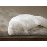 Animal Print Inspired Faux Fur Throw Blanket, Polar Bear