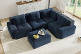 CORDELIA 116" 4-Seater Sectional with 1 Ottoman