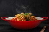 Kook Mini Wok Dishes 40 oz Cherry Red Set of 2