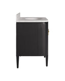 Briallen 36" Black Vanity with Oval Undermount Sink