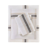 Cabin Cotton Flannel Sheet Set, Tan Plaid