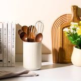 Embossed Ceramic Storage Jars Set of 3 – Ivory