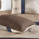 24-Piece Room-in-A-Bag Medallion Comforter Set, Navy Blue