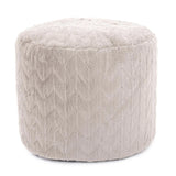 Tall Pouf Angora Natural