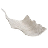 Elongated Aluminum Abstract Leaf Tray - Large