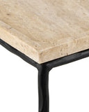 Boyles Travertine Side Table