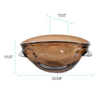 Smokey Umber Glass Bowl